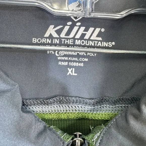 Kuhl Green and Gray Polo Shirt - Picture 4 of 10